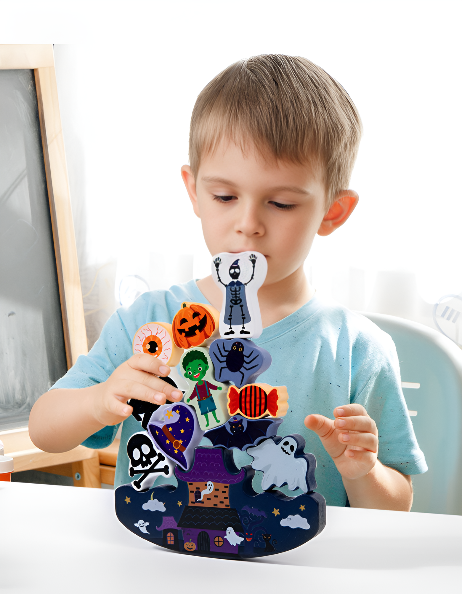 Juego de Apilamiento Navideño Montessori