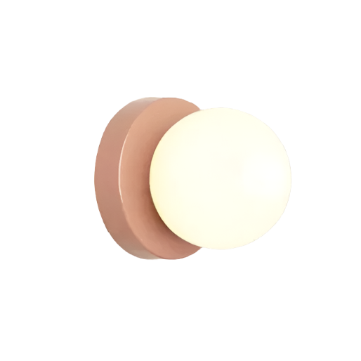 Nordic Glass Globe Wall Sconce LED 1-Light
