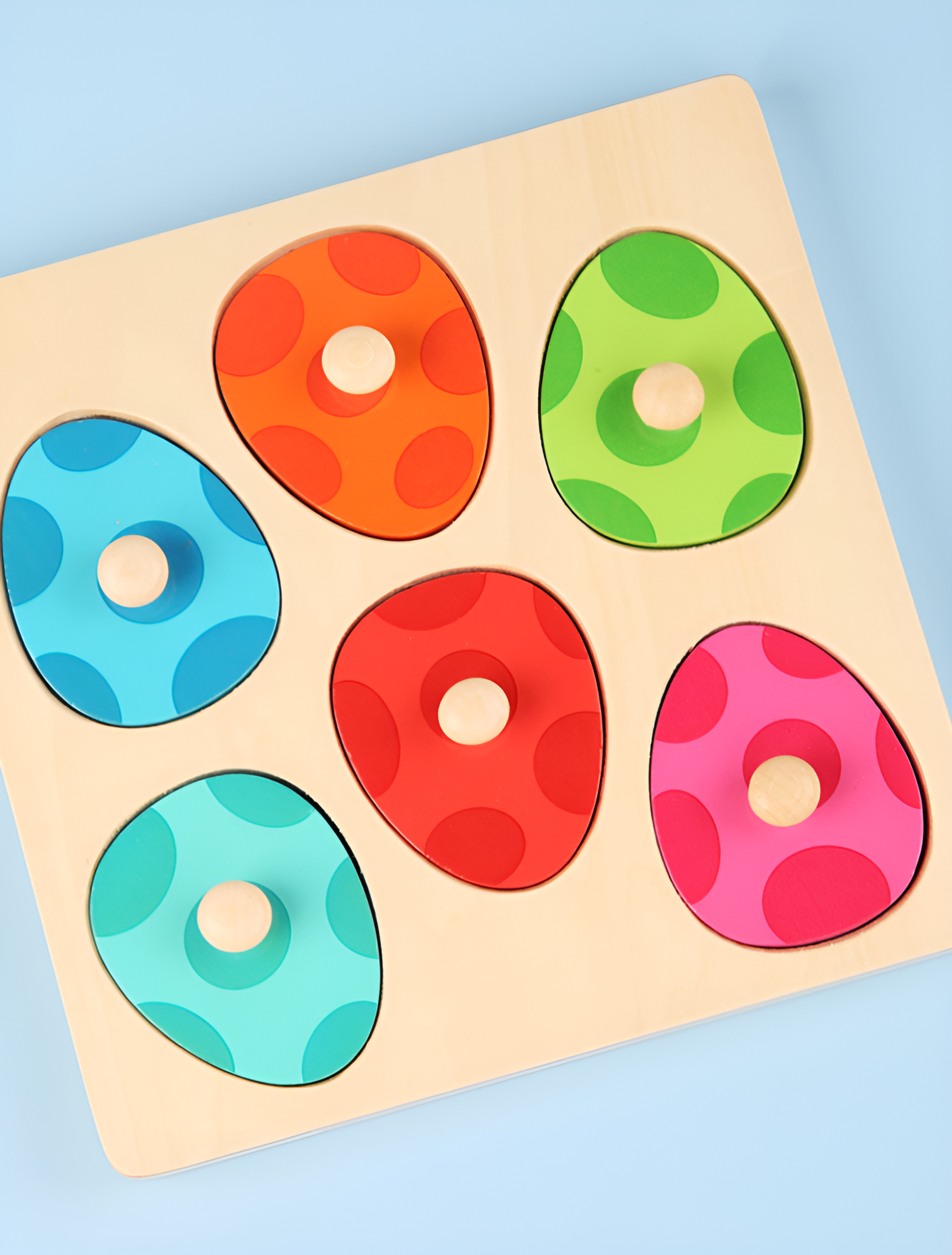 Rompecabezas de Dinosaurio con Huevos Montessori