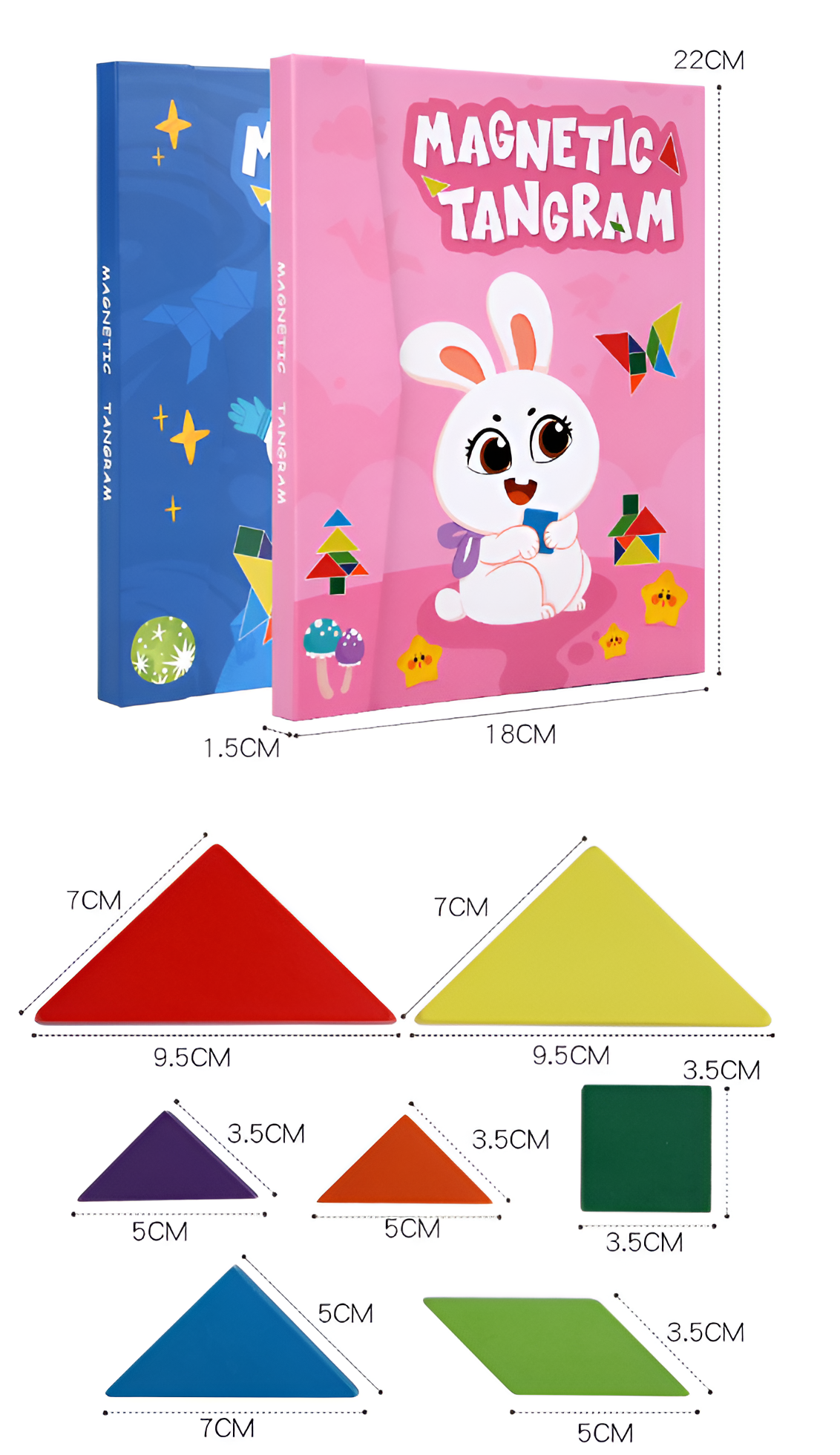 Libro de Tangram Magnético Montessori