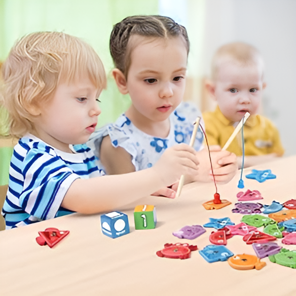 Pesci da catturare e abbinare Montessori