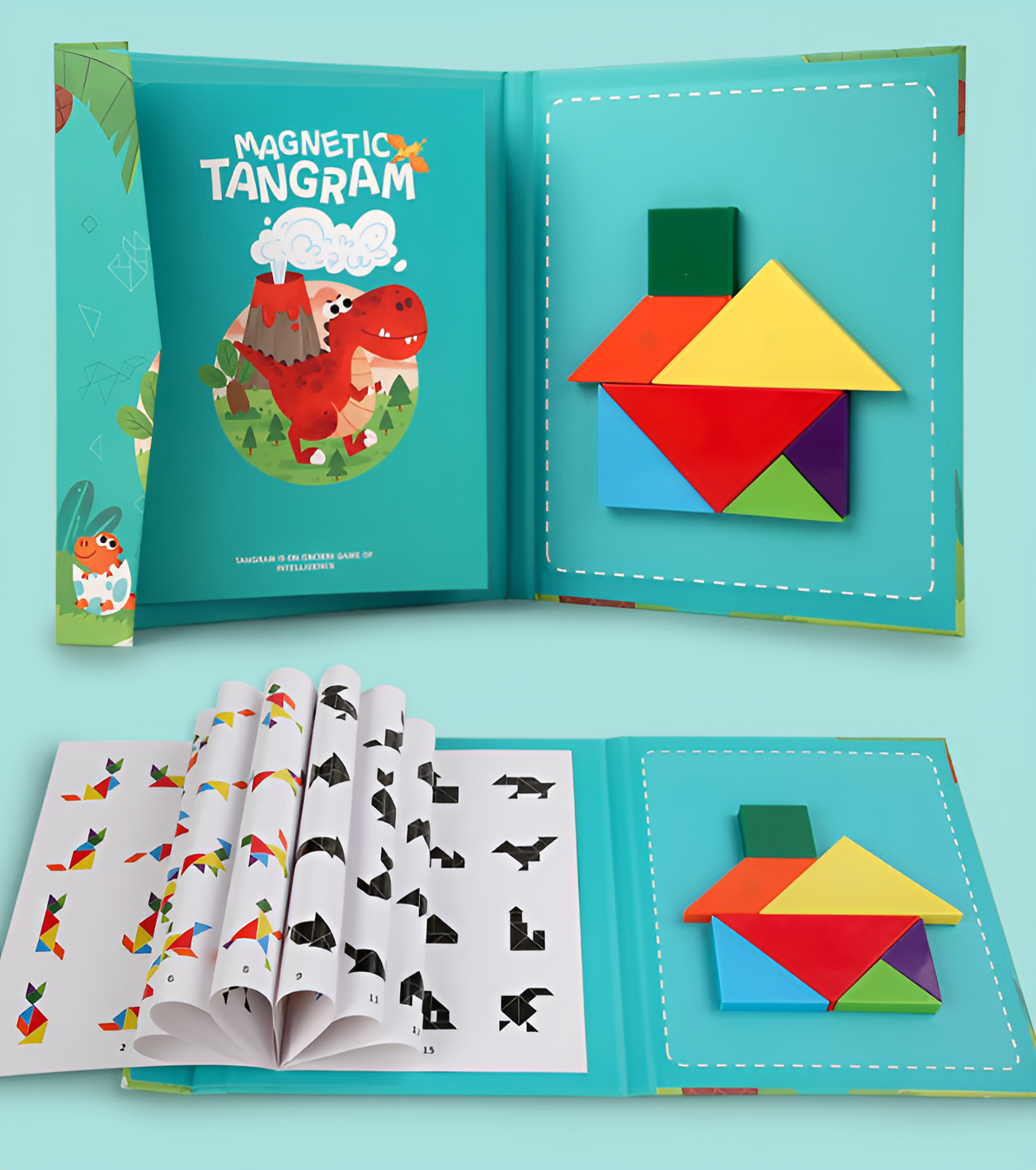 Puzzle Magnetico Montessori 3D Tangram