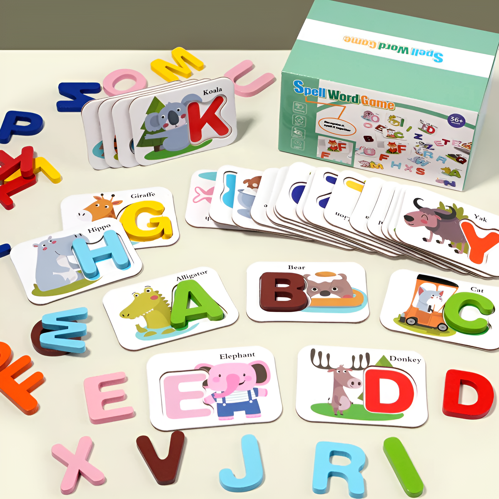 Gioco Educativo Montessori con Lettere dell'Alfabeto