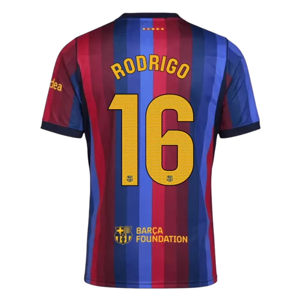 RODRIGO #16 Barcelona Home Jersey 2026/27 - Image 1