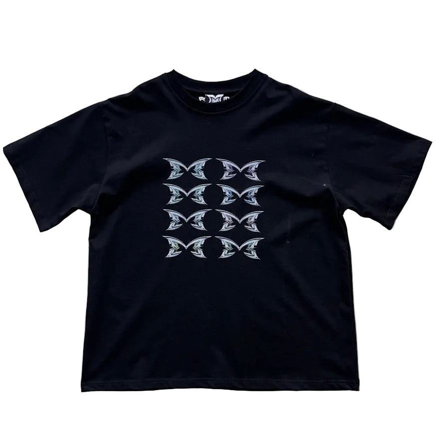 MERTRA Stacked Logo Tee Black