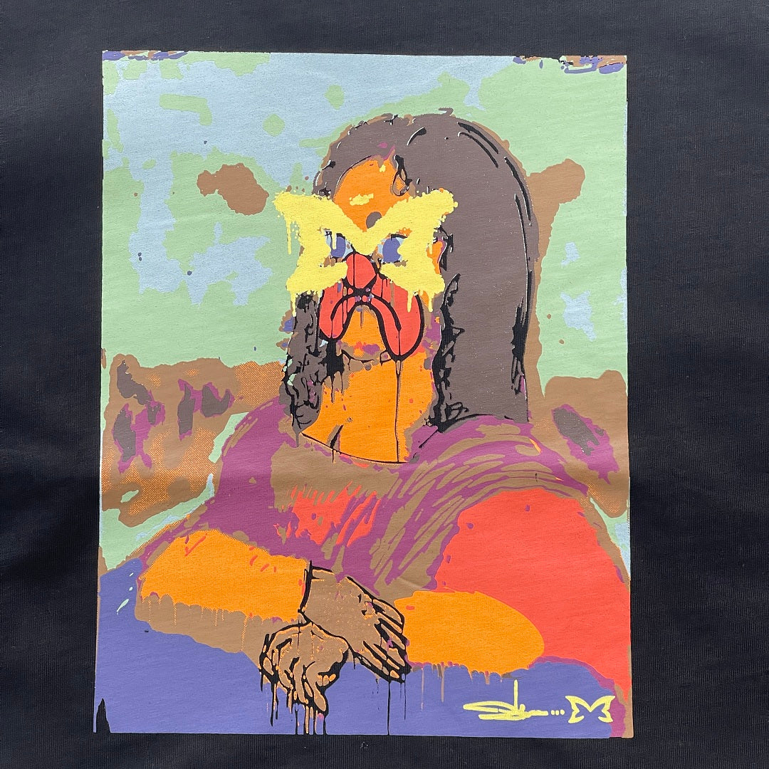 MERTRA x Slawn Mona Lisa Graphic Tee Black