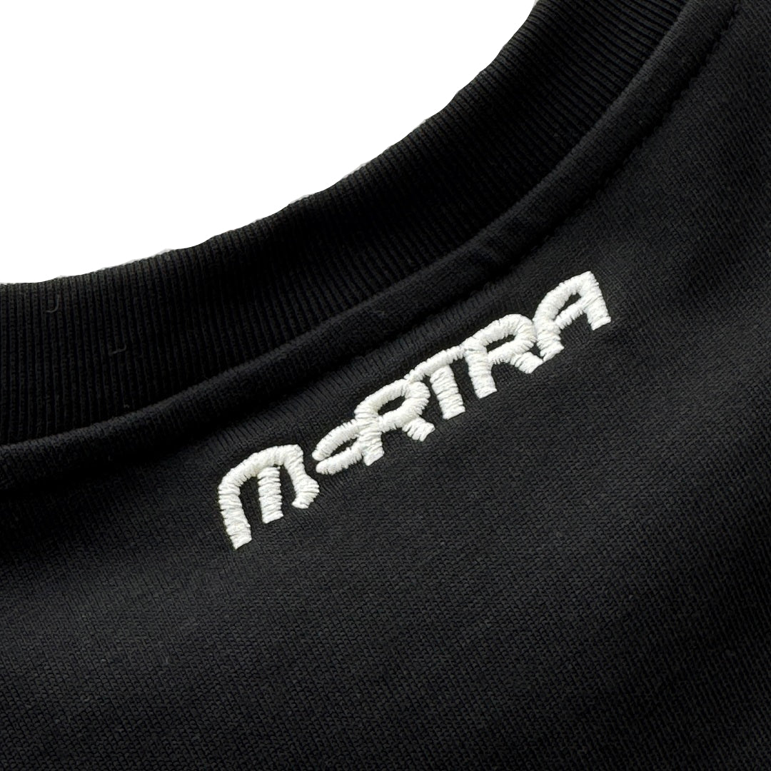 MERTRA Stacked Logo Tee Black