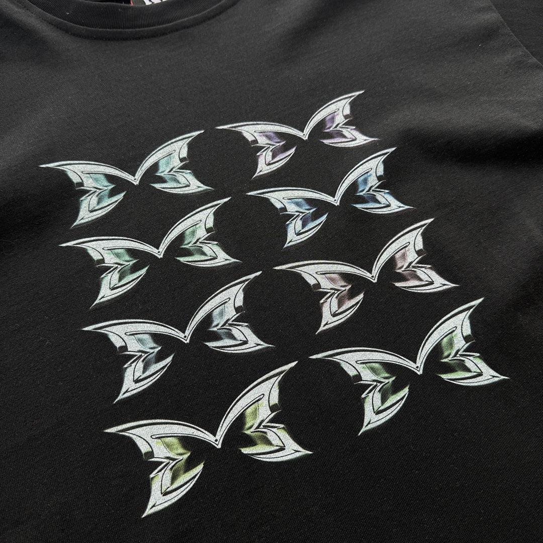 MERTRA Stacked Logo Tee Black