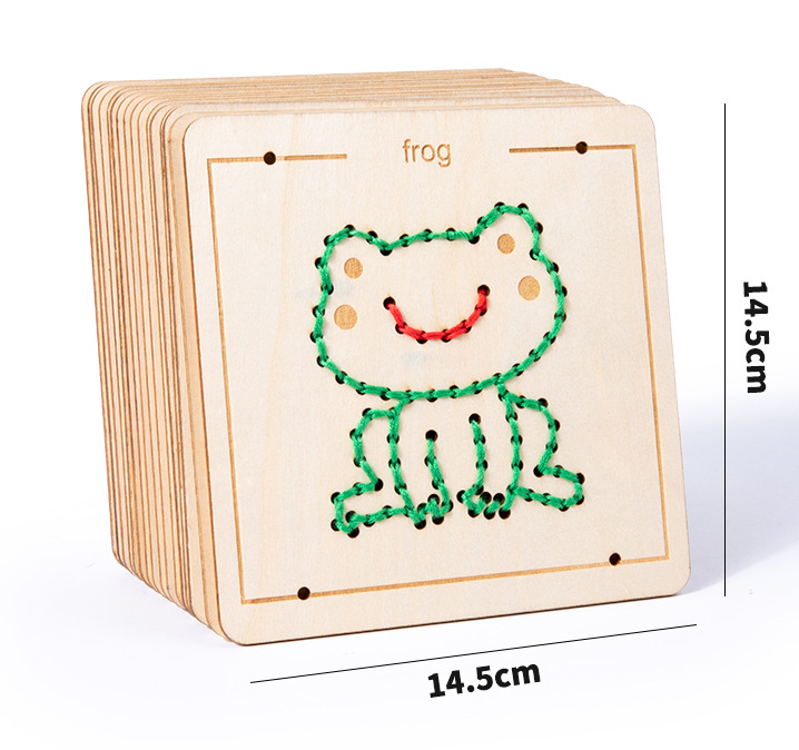 Gioco Montessori per infilare