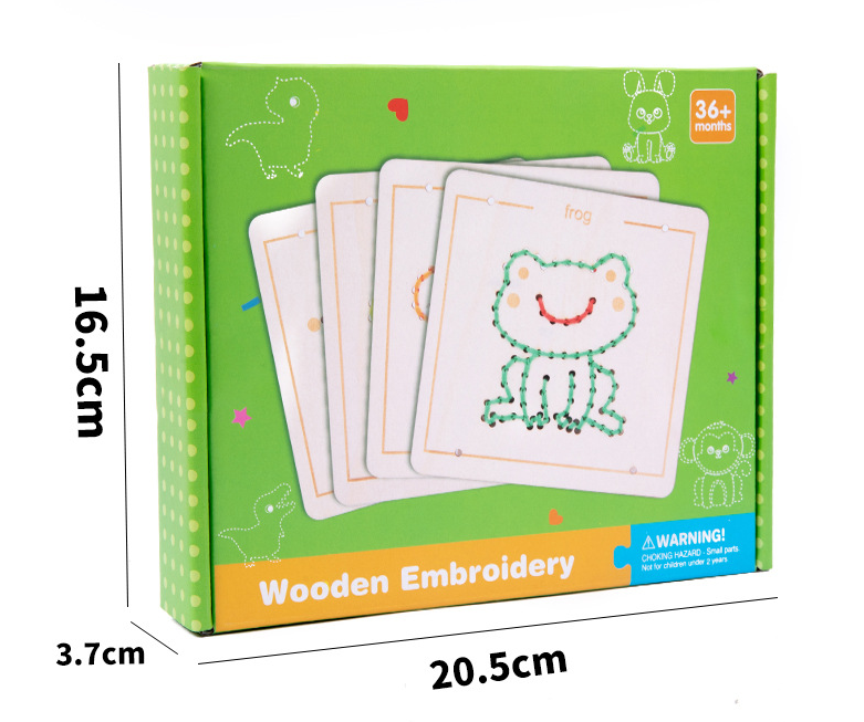 Gioco Montessori per infilare