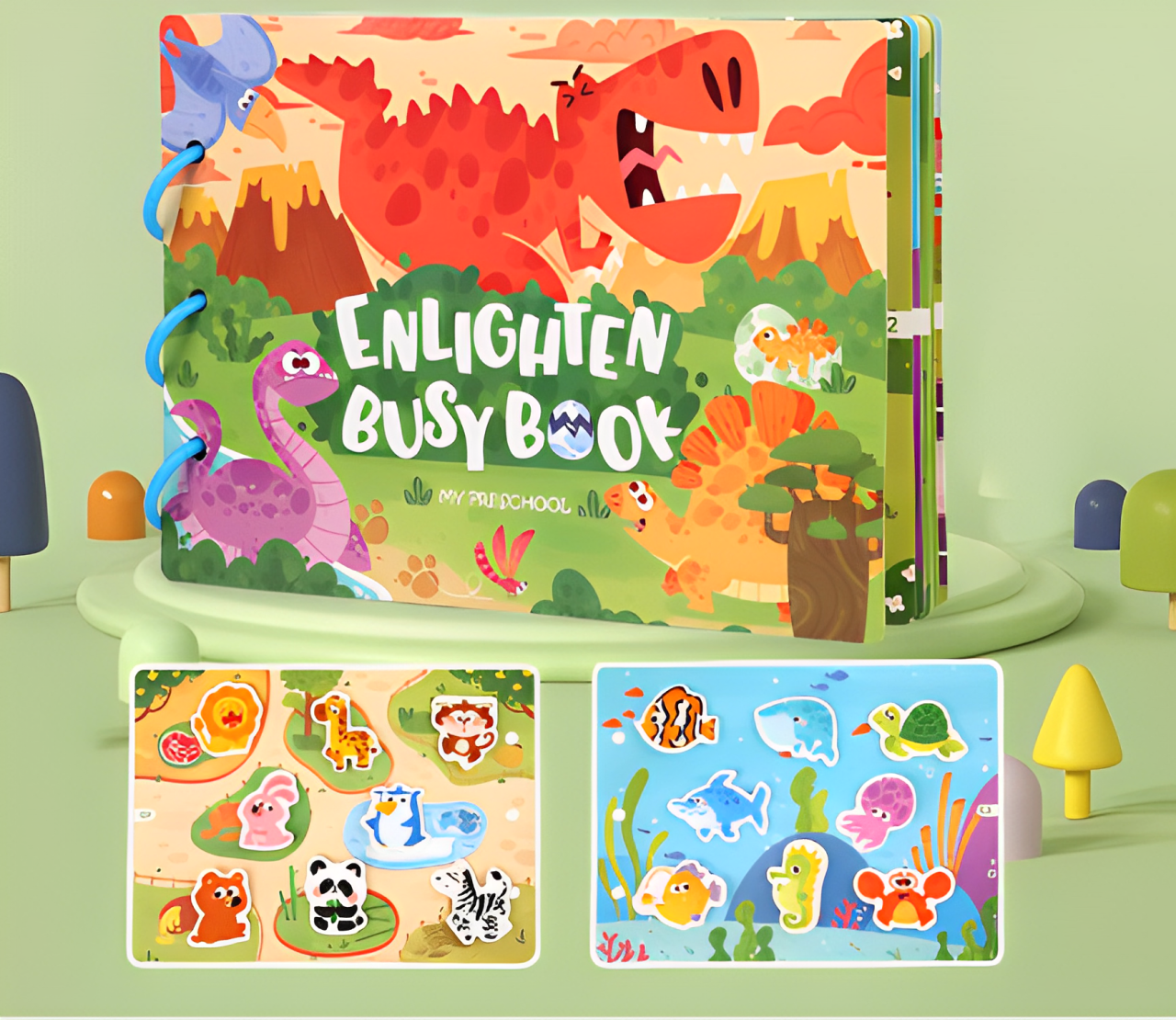 Libro de pegatinas de actividades Montessori