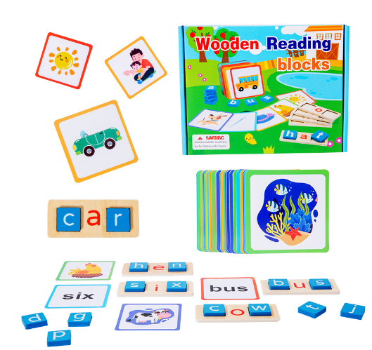 Kit de tarjetas didácticas de ortografía Montessori