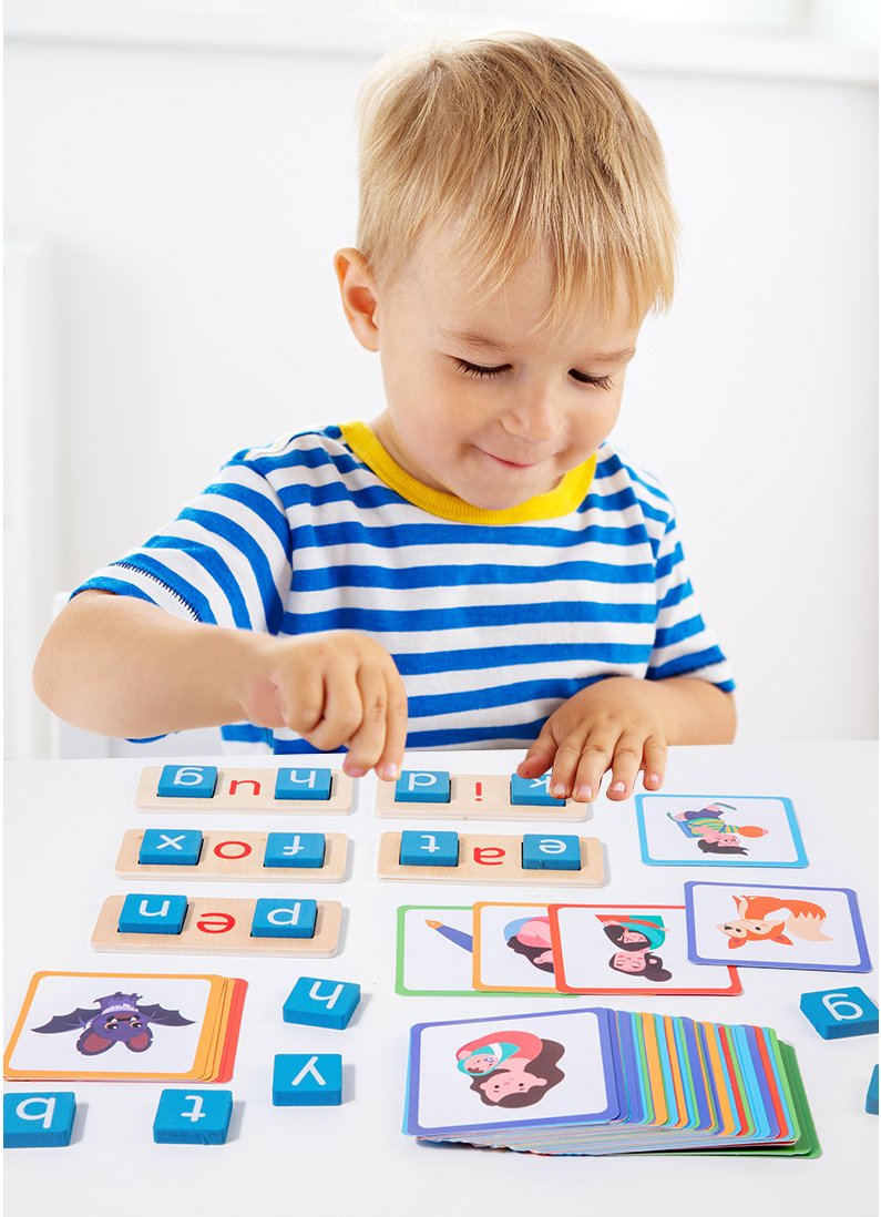 Kit de tarjetas didácticas de ortografía Montessori