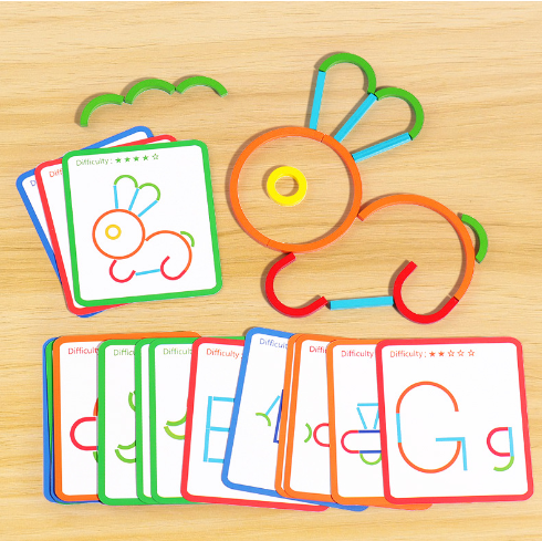 Bastoncini per giochi di pattern Montessori