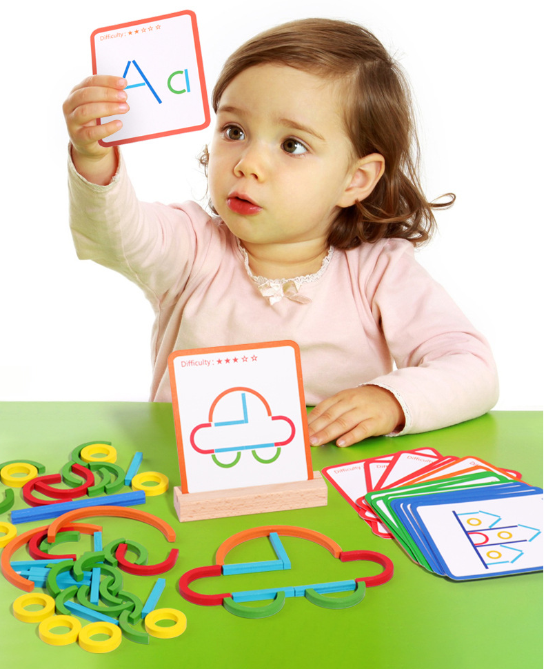 Bastoncini per giochi di pattern Montessori