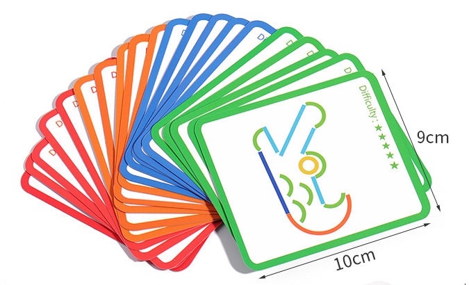 Bastoncini per giochi di pattern Montessori