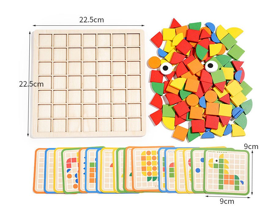 Puzzle di riconoscimento dei pattern Montessori