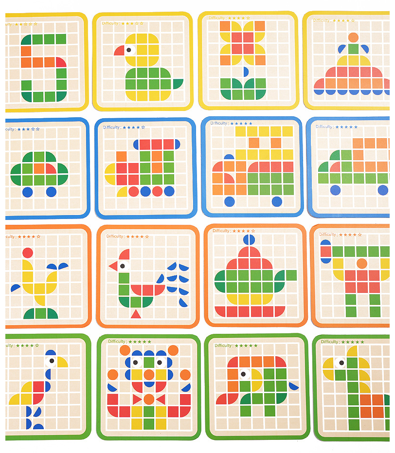Puzzle di riconoscimento dei pattern Montessori