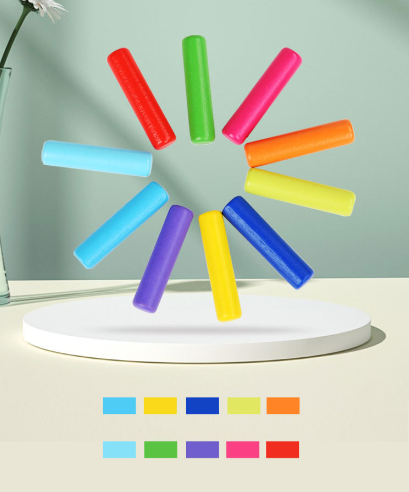 Juego de Tableros de Clavijas para Contar de Madera Montessori