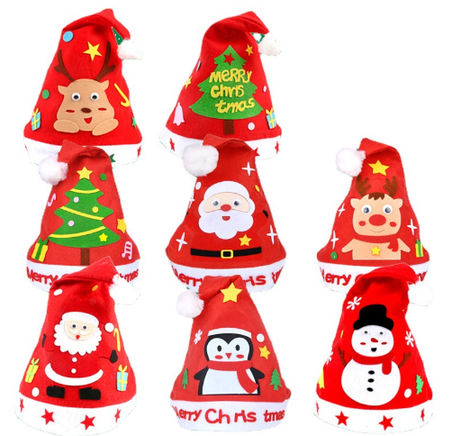 Cappello di Natale fai-da-te Montessori (confezione da 8)