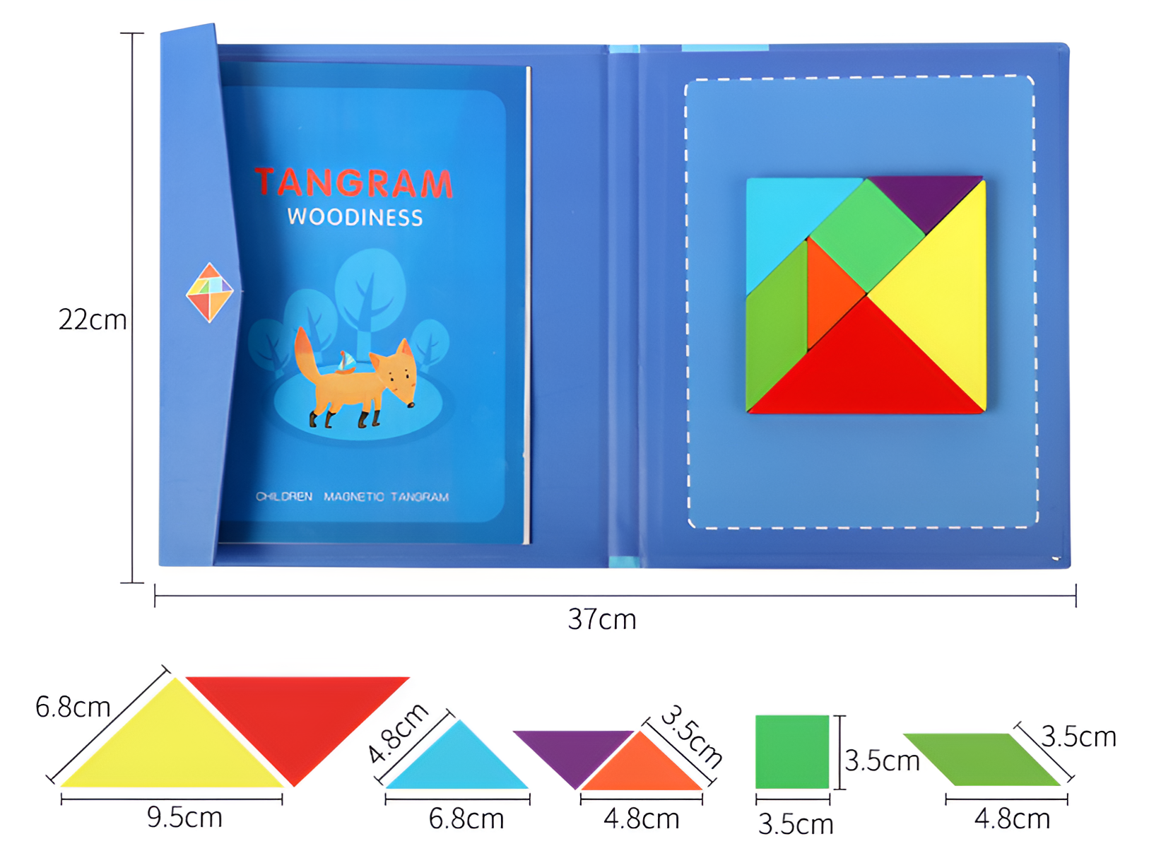 Libro de Tangram Magnético Montessori