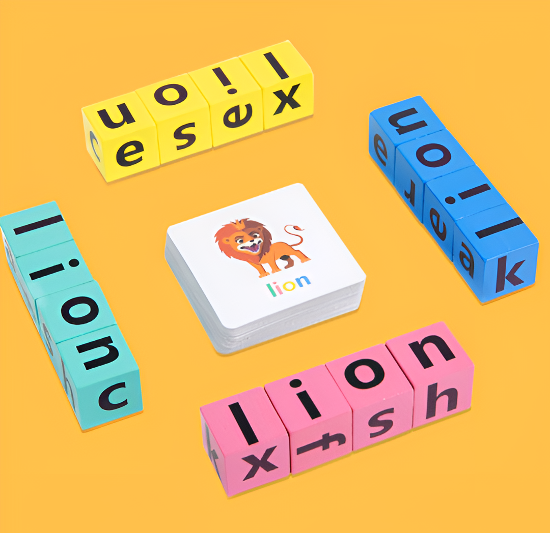 Montessori Snelle Spelling Kubussen