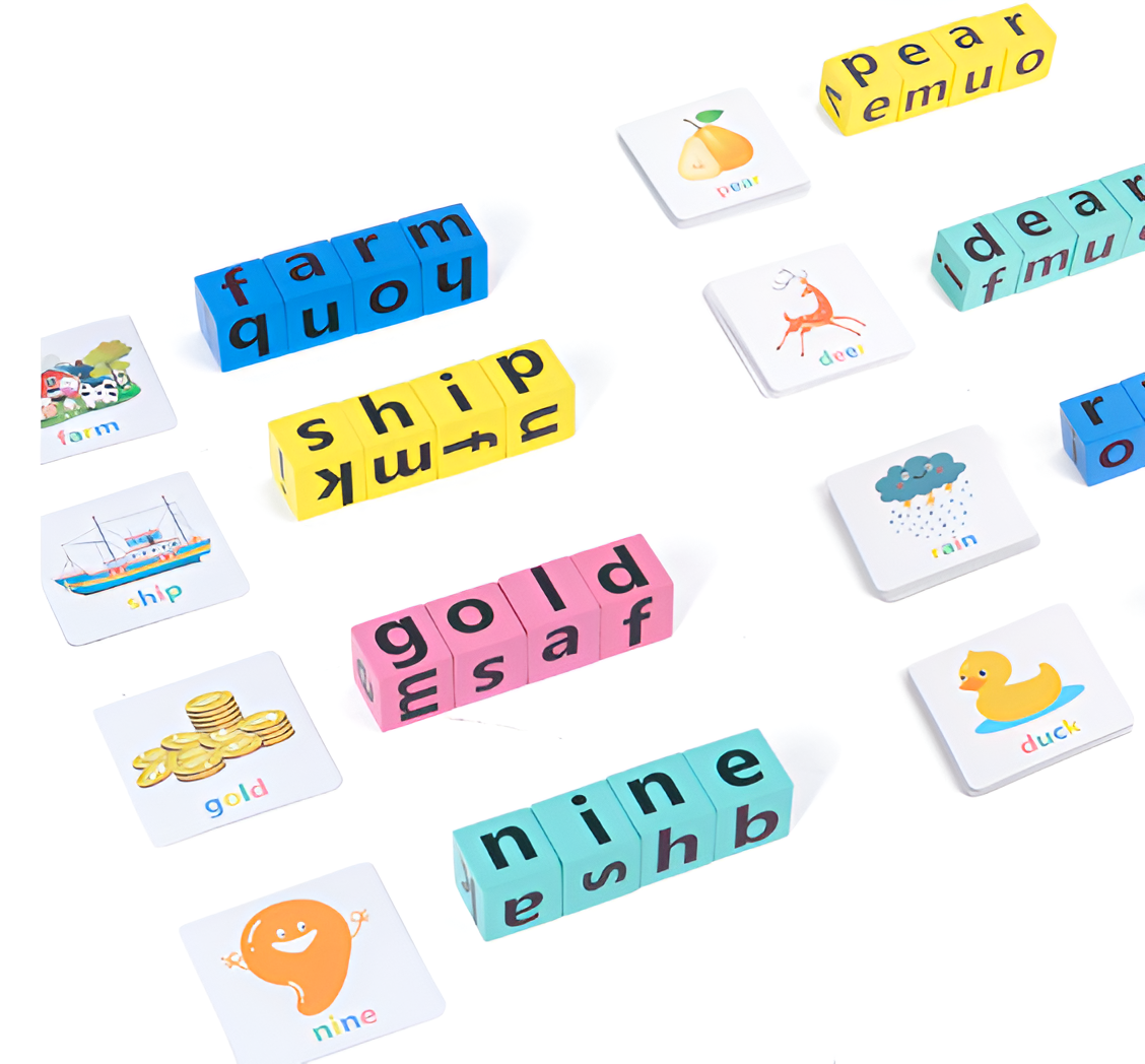 Montessori Snelle Spelling Kubussen