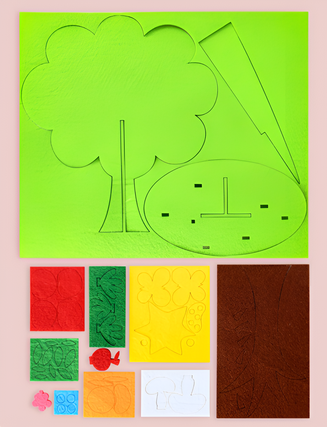 Kit Albero delle Stagioni in Feltro Montessori