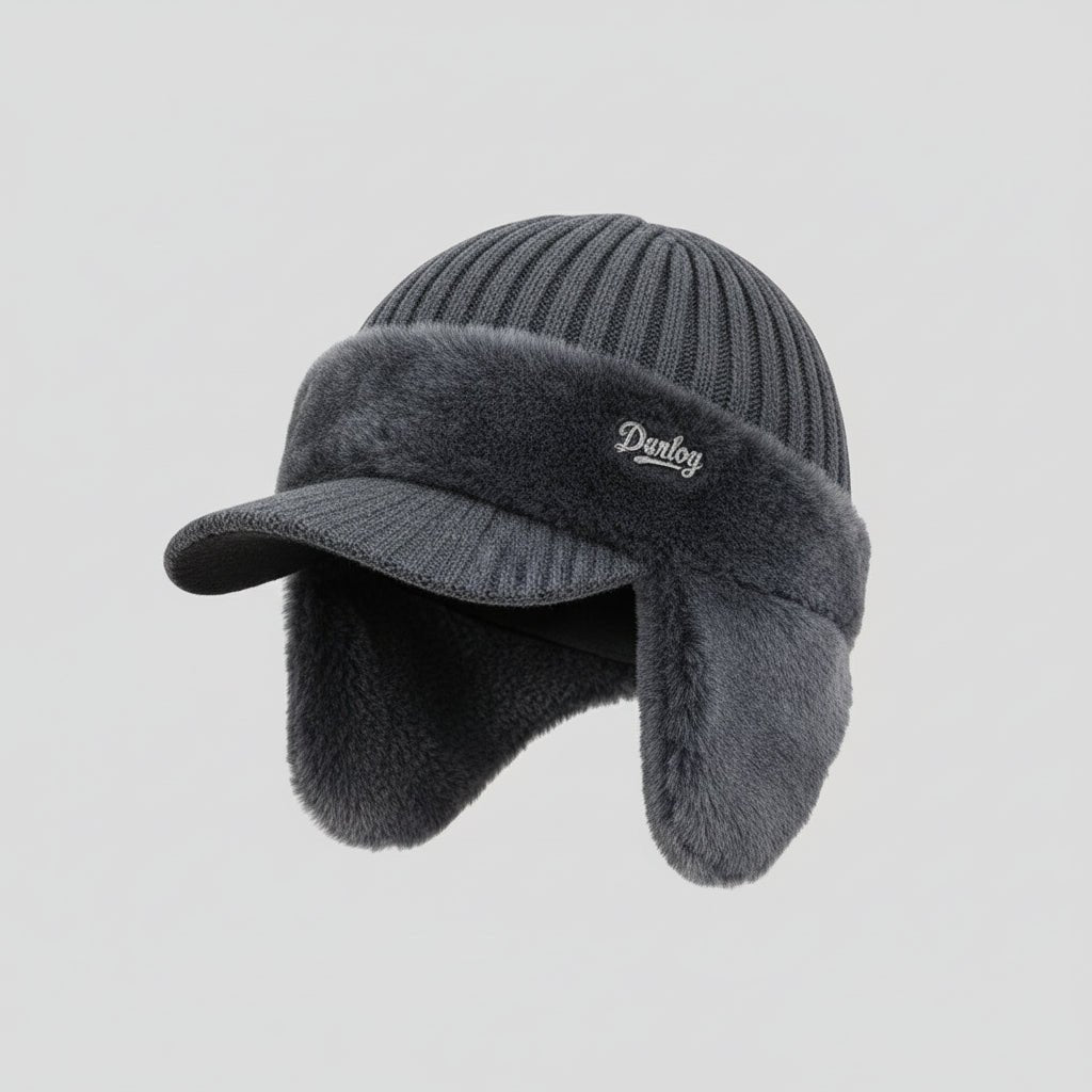 Cold Weather Trapper Hat with Ear Protection - Winter Warmth Hat