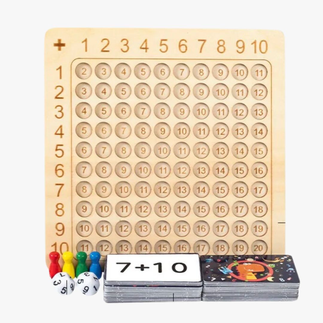 Gioco di Matematica Montessori con Carte e Dadi
