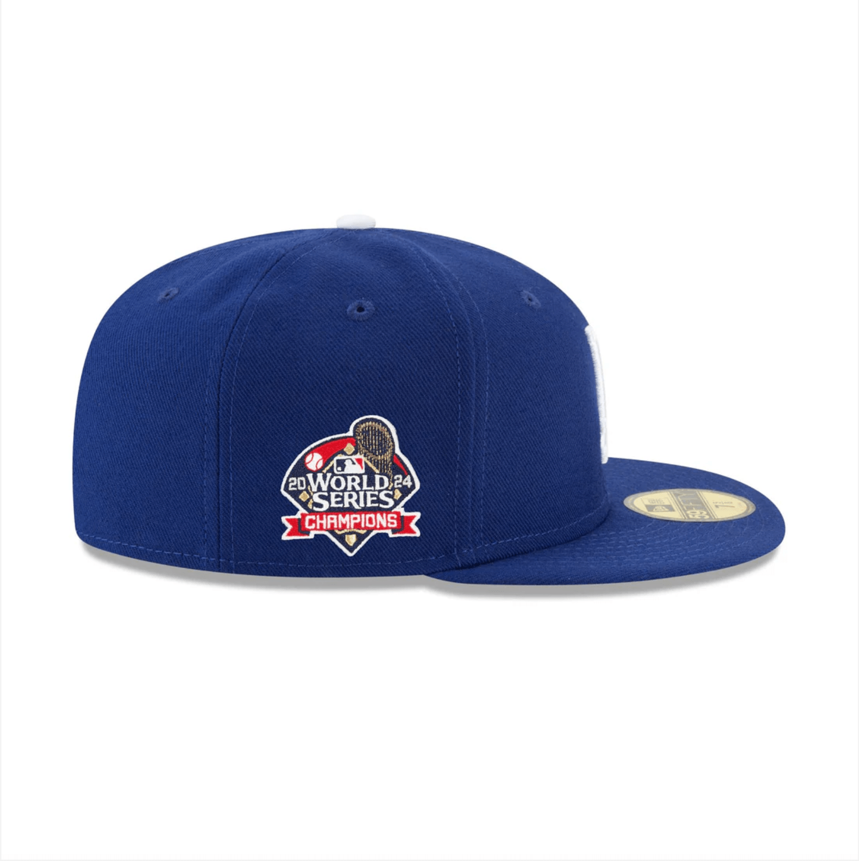Los Angeles Dodgers 2024 World Series Champions Side Patch Royal 59FIFTY Fitted