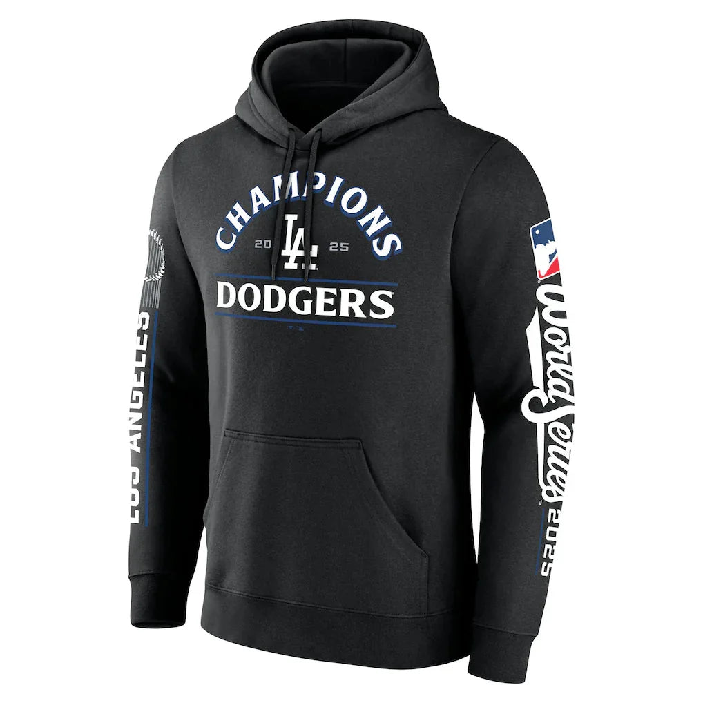 Los Angeles Dodgers 2025 World Series Champions Black Pullover Hoodie
