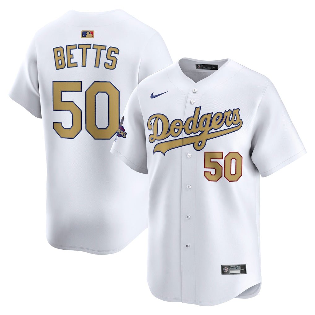 Los Angeles Dodgers YOUTH Mookie Betts 2024 World Series Champs Nike® Limited Jersey