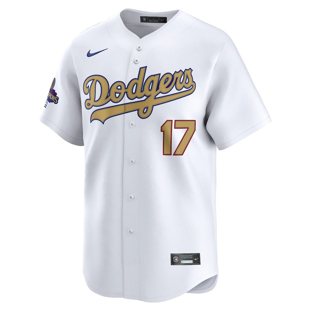 Los Angeles Dodgers Shohei Ohtani White " Kanji " 2024 World Series Champs Nike® Limited Jersey