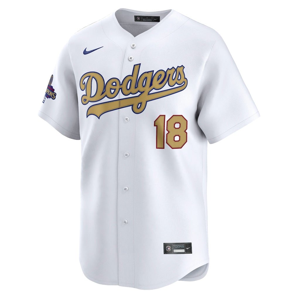 Los Angeles Dodgers Yoshinobu Yamamoto 2024 World Series Champs Nike® Limited Jersey