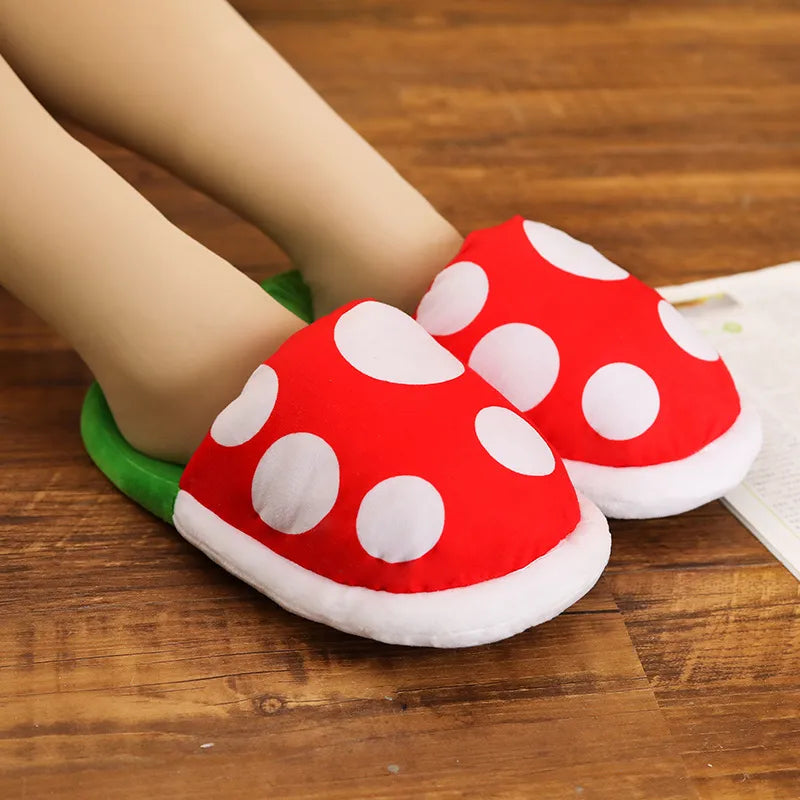 Cisul™ - Slippiez de Planta Piraña de Super Mario - Comodidad acogedora y divertida para juegos