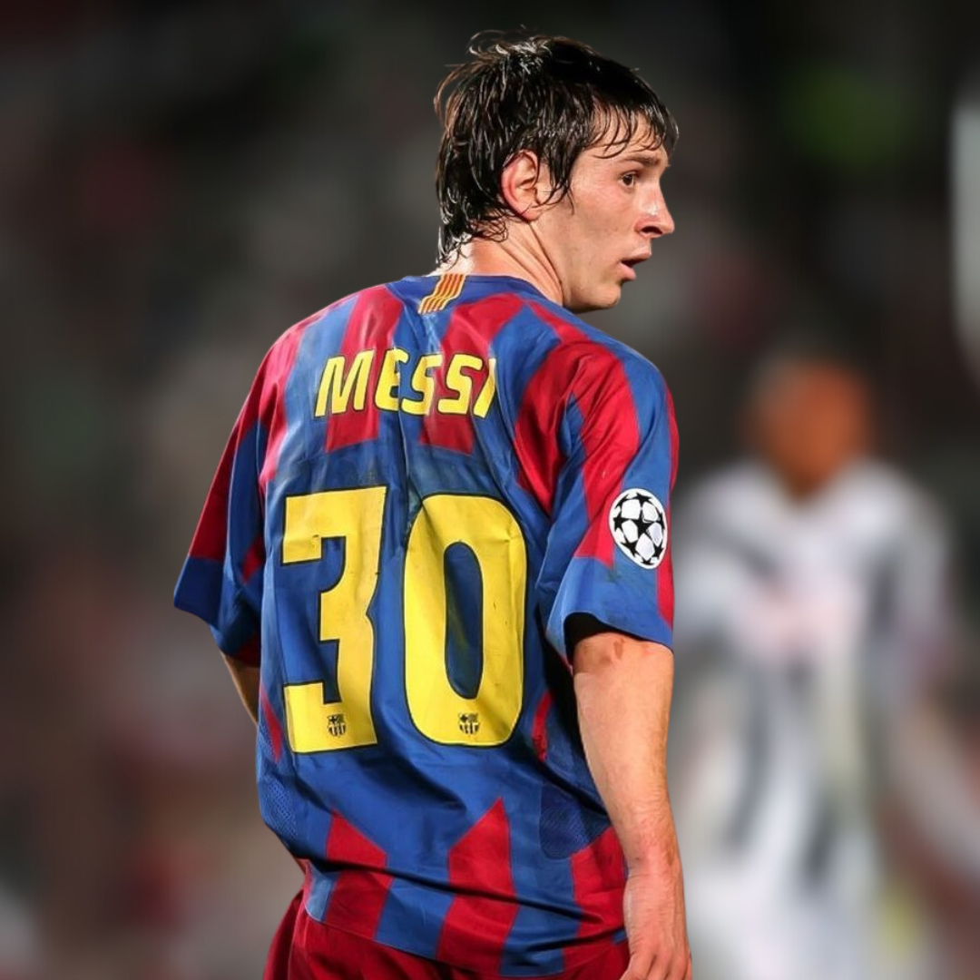 Messi Barcelona Home Champions League 2005/06 Jersey
