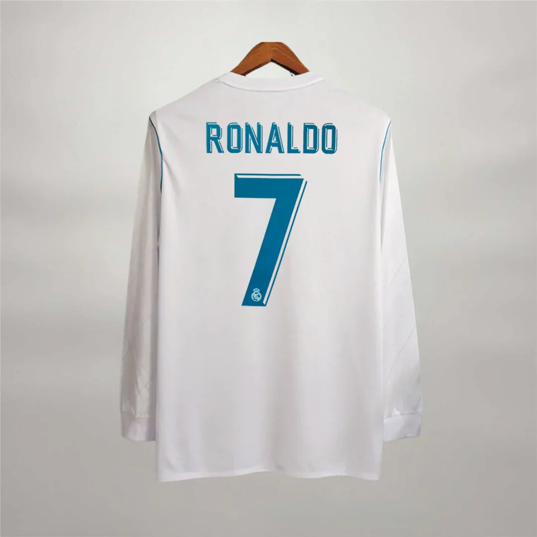 Cristiano Ronaldo CR7 Real Madrid Long Sleeve Home 2018 Jersey