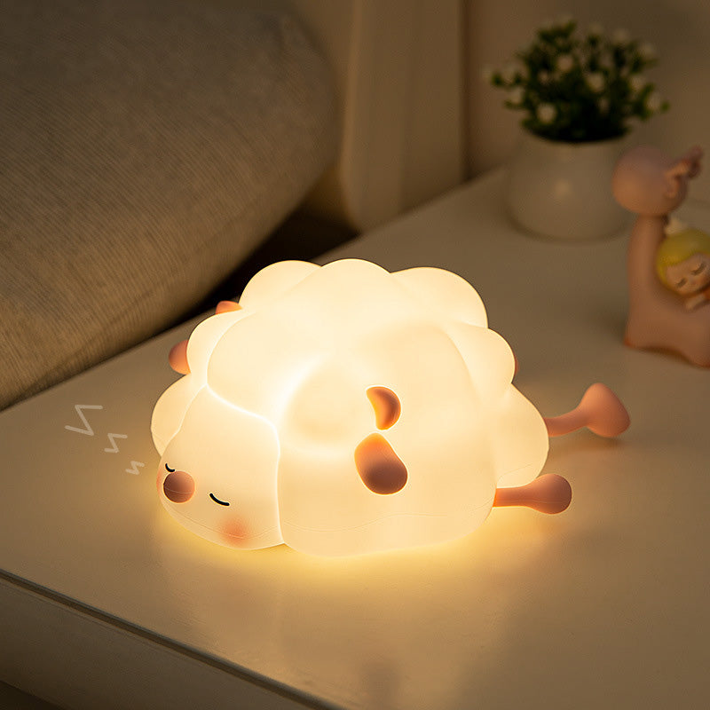 Klein Schaap LED Squishy Tik Tik Nachtlampje Lamp
