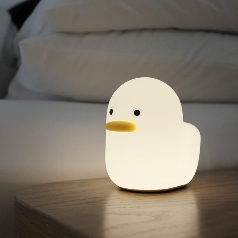 Lampada Notturna Anatra Kwaii Carina Tap Tap Luce per Dormire