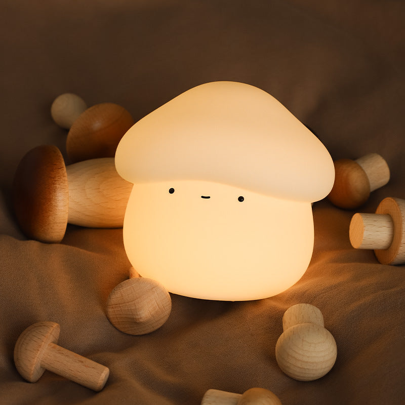 avichic® Lampada notturna gatto fungo in silicone morbido - Regalo perfetto per bambini e ragazze
