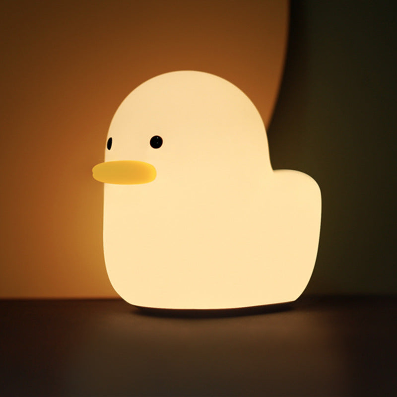 Eend Nachtlamp Kwaii Schattige Pat Tap Licht Slaap