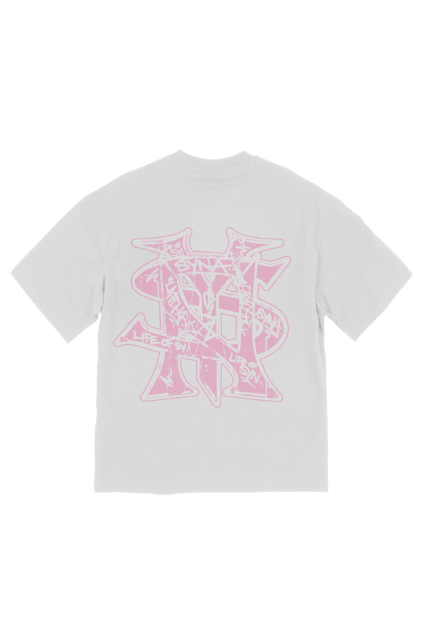 Syna World Grafitti Tee White/Pink