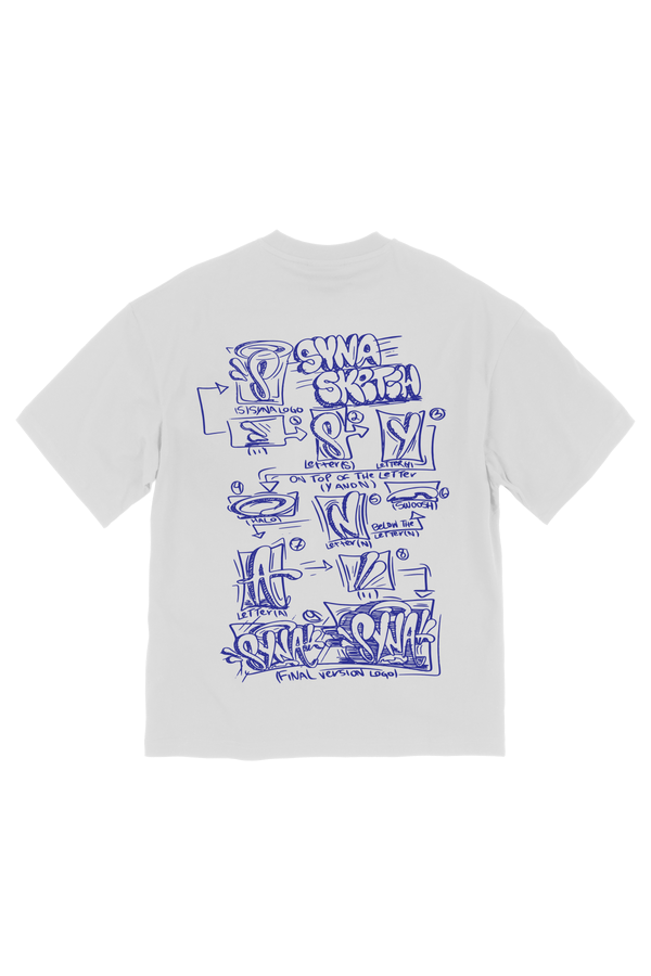 Syna World Sketch Logo Tee White Unisex