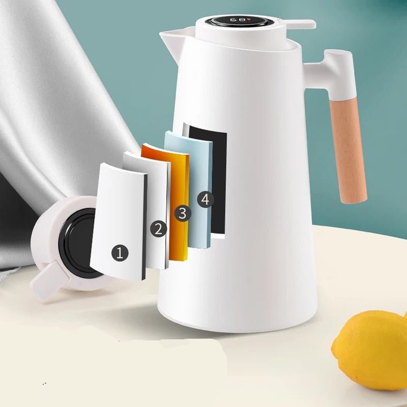 Insulated Vacuum Jug with Digital Temperature Display – Hot & Cold Carafe
