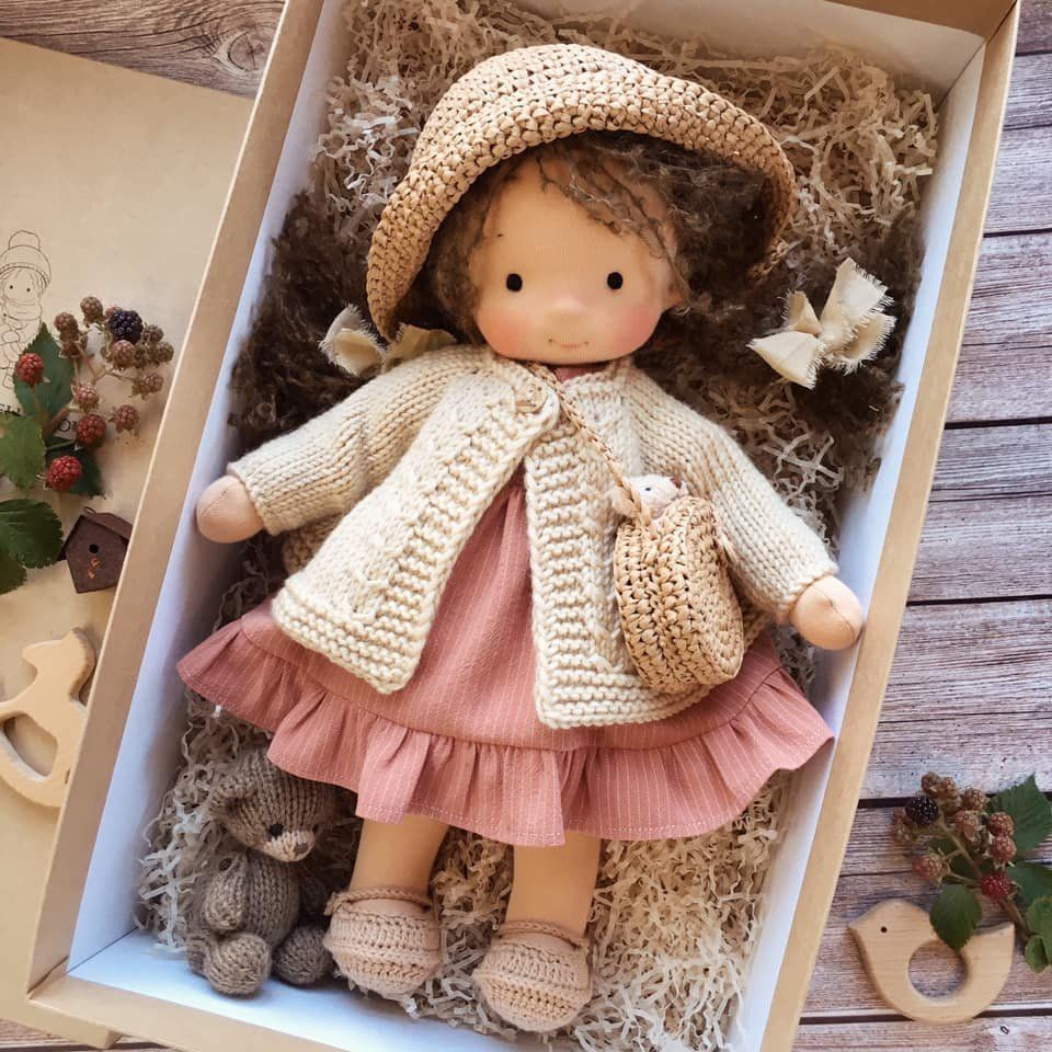 Puili | Handmade Waldorf Doll | Soft, Organic Toy for Emotional Development