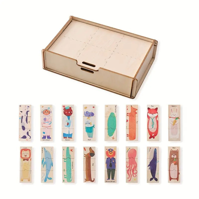 Puzzle di forme di animali Montessori